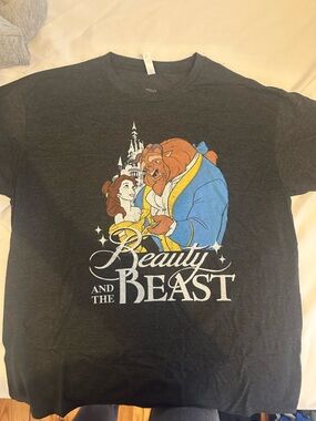Disney Black Tee with White Logo